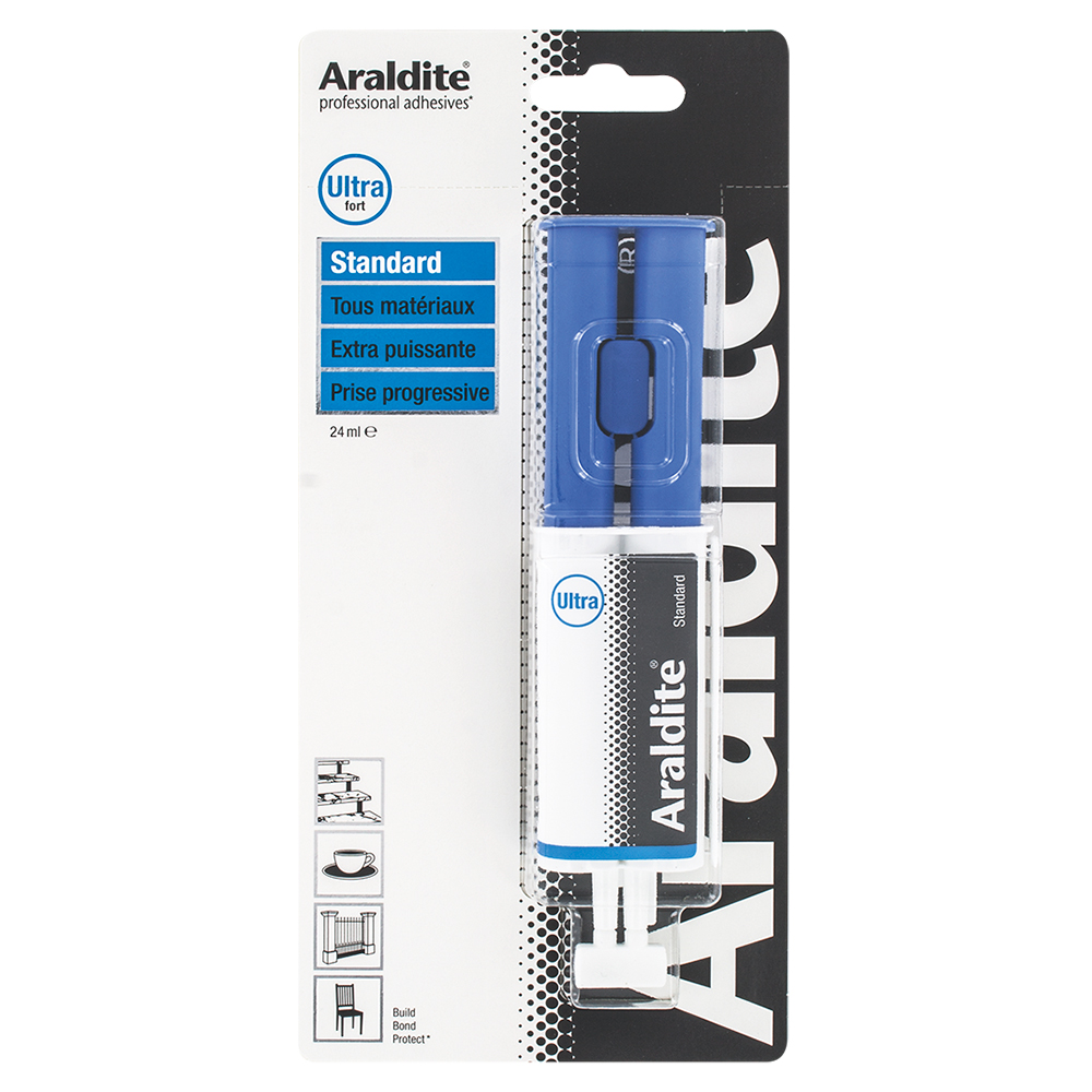 Araldite blue glue syringe