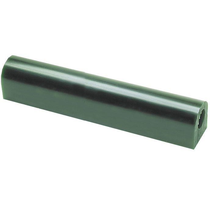 Green flat-top carving wax tube