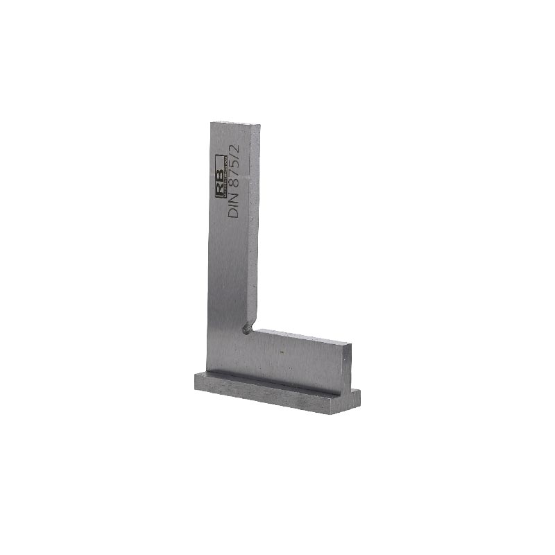 Hardened steel precision square with base