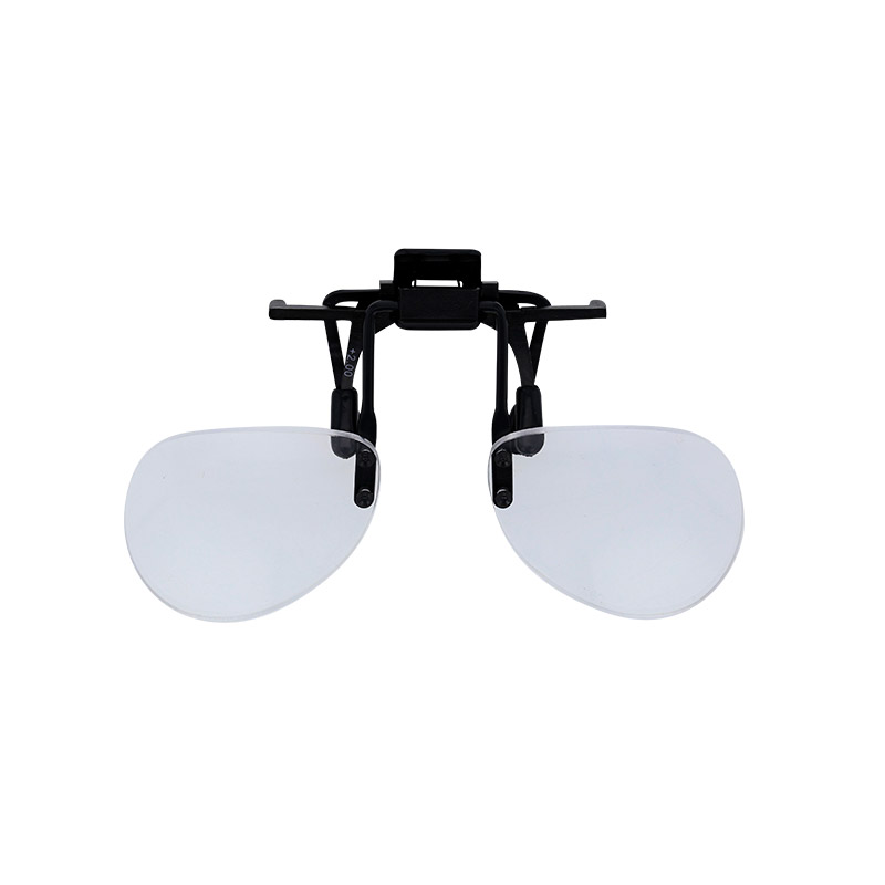 Binocular magnifiers X2 with clip for glasses