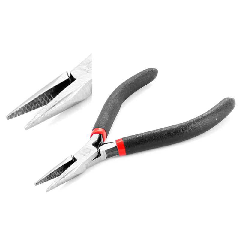 Flat, serrated nose pliers, 140 mm
