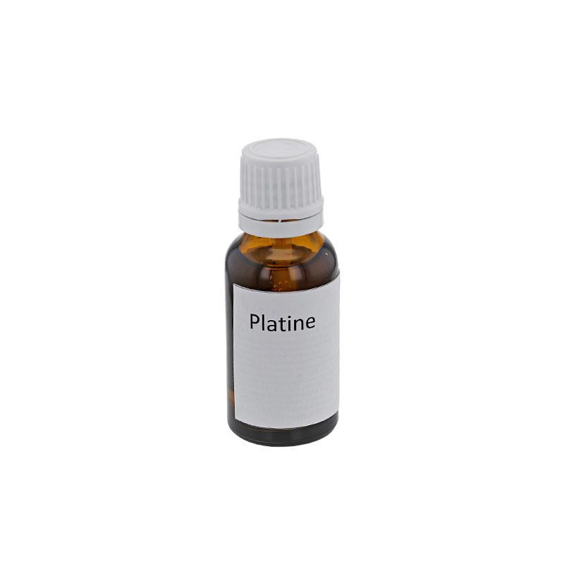 Bottle of testing acid for platinum with spatula - 20ml