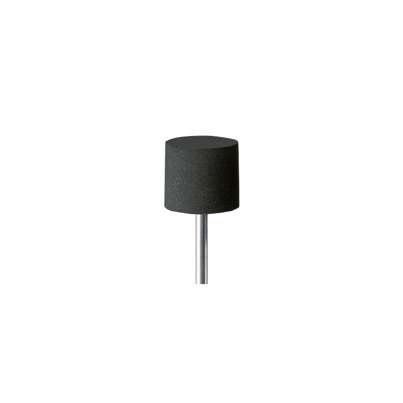 Mounted silicone rubber polisher - black medium grain