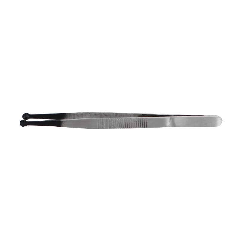 Pearl and stone gripping tweezers made of steel