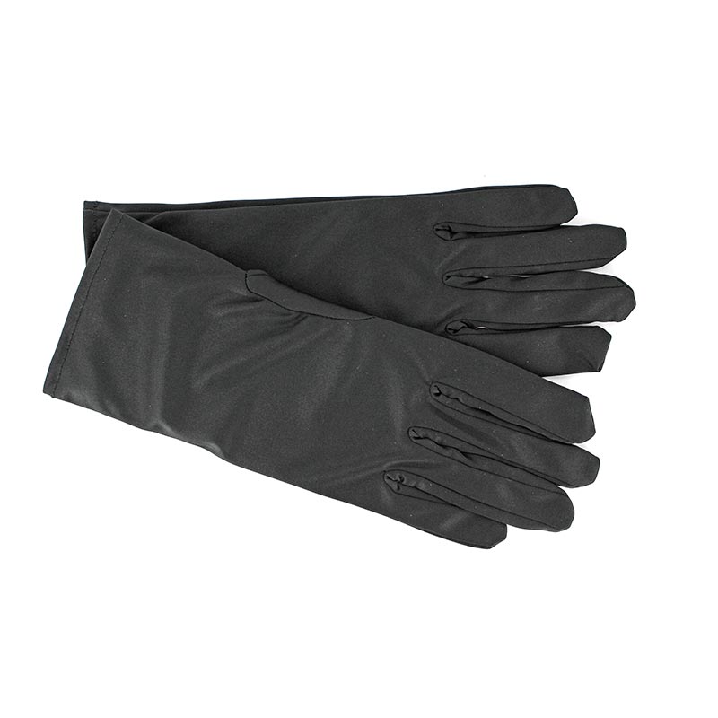 Bergeon black microfibre gloves, size S (one pair)