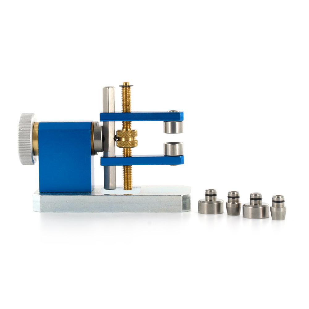 Reverse action pearl and bead drilling vice