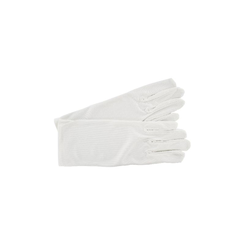 Antistatic white gloves made in microfibre