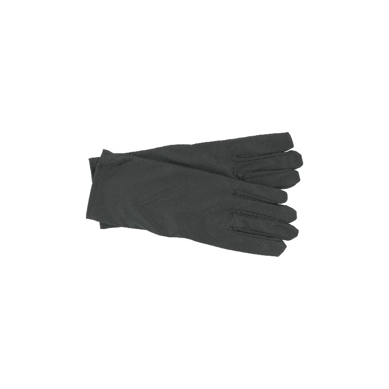 Pair of antistatic black gloves made in microfibre