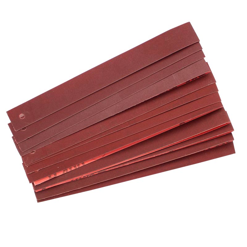 Set of 12 strips of emery paper for the 630171 holder