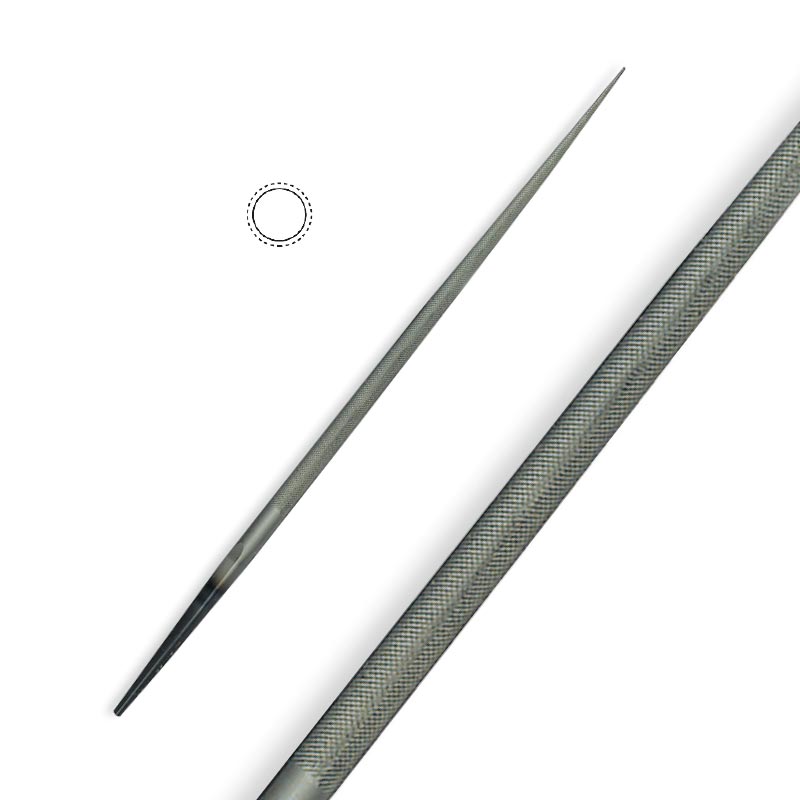 Vallorbe round pointed precision file n° 1133