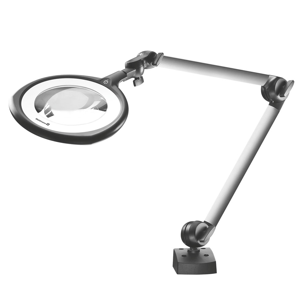 Waldmann TEVISIO TVD LED work lamp with round loupe