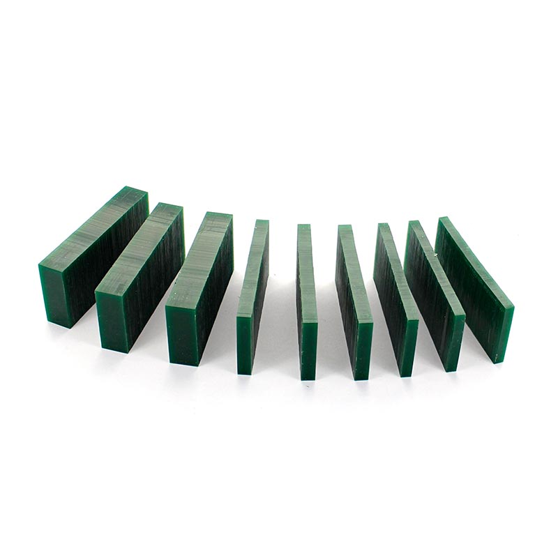 Assortment of green wax slices