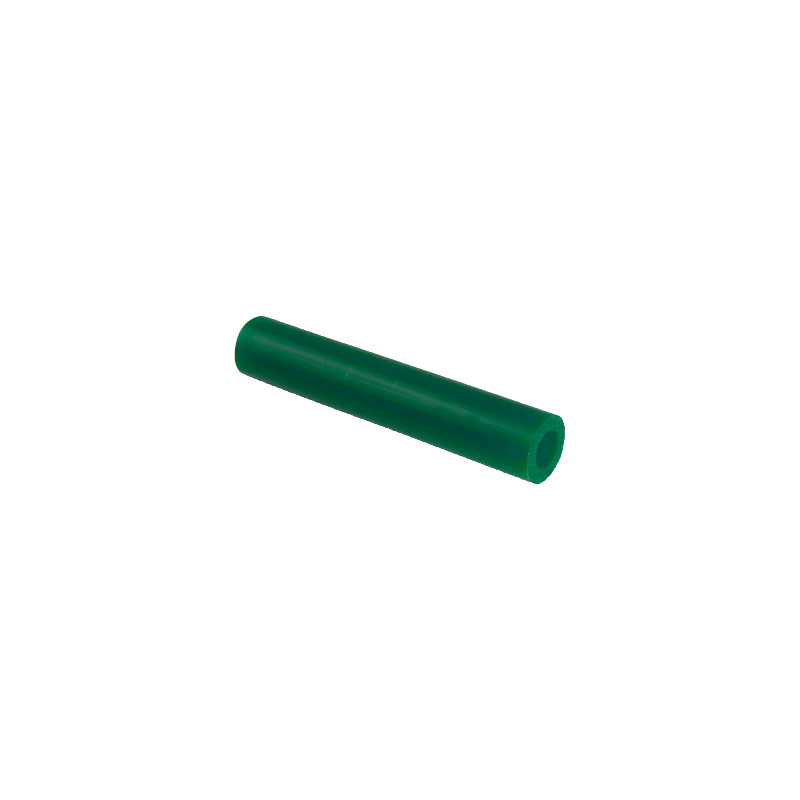 Green sculpting wax tube with centre hole for rings