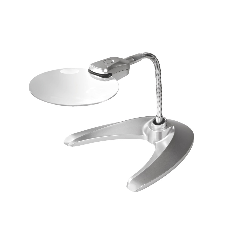 LED magnifier on stand (x 2 to x 6 magnification)