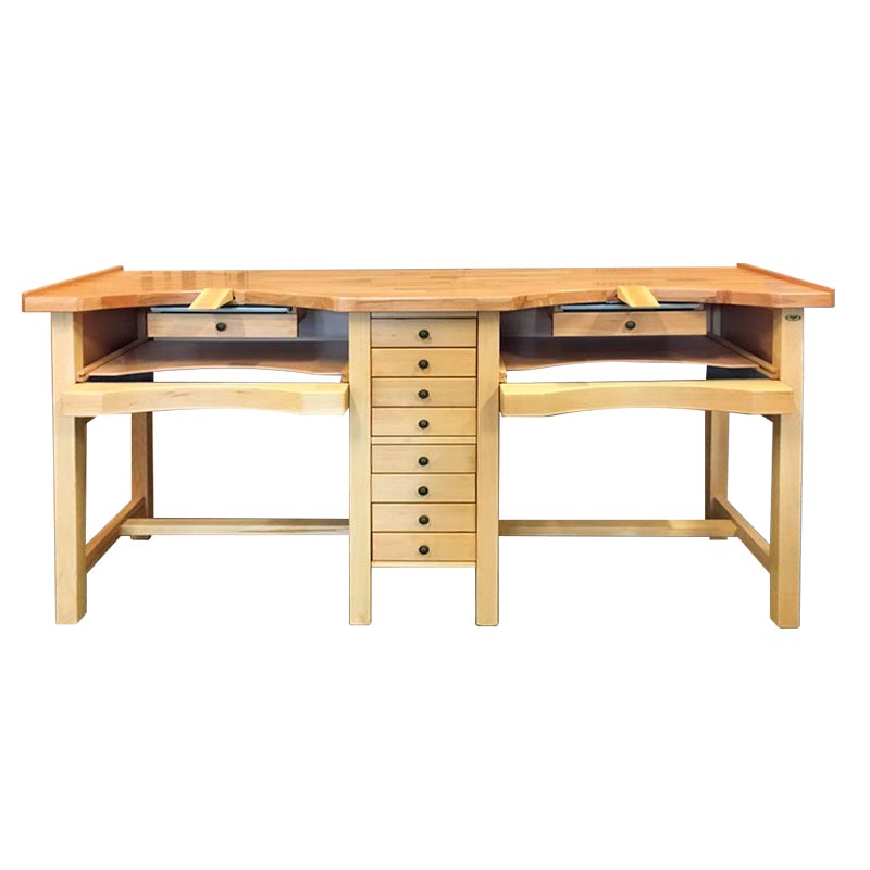 Two-seater 'Julia' solid beech workbench