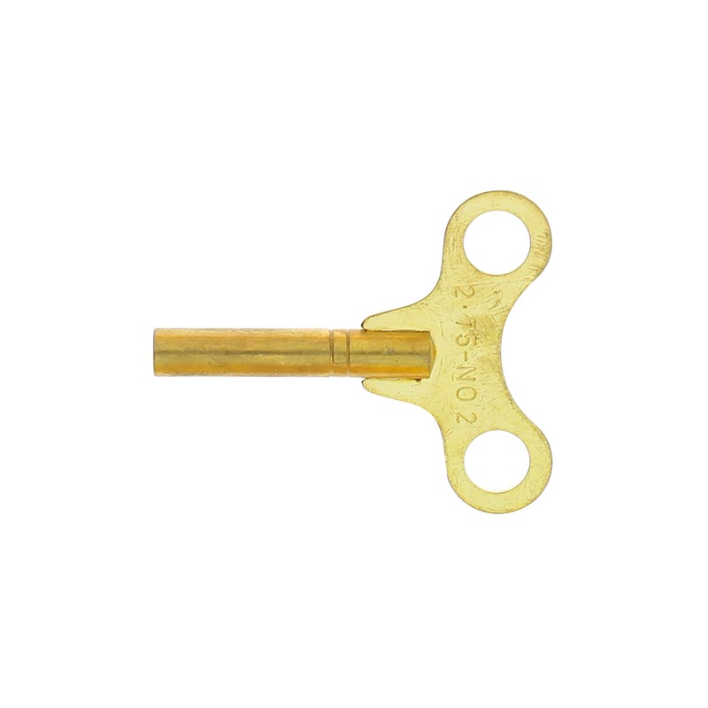 Traditional brass clock keys