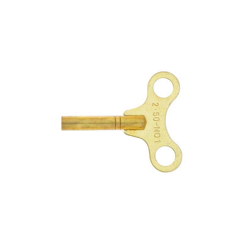 Traditional brass clock keys