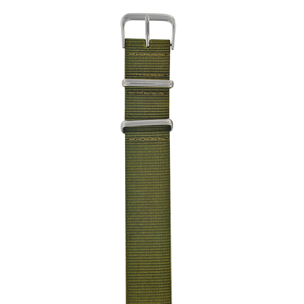 NATO khaki coloured plain nylon watch strap