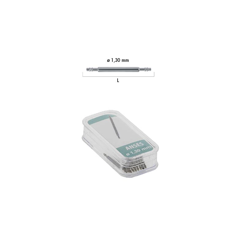 Double flanged secure spring bars ™ diam. 1.30 mm