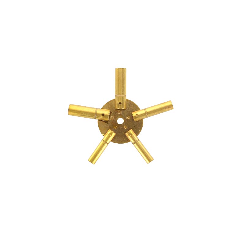 Brass star key - Even N°4-6-8-10-12