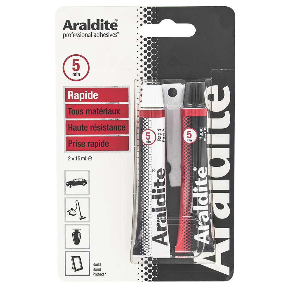 Red Araldite glue