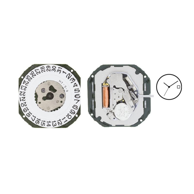 MIYOTA 2315 quartz watch movement - Date at 3 o'clock