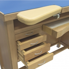 Watchmaker\'s bench with 8 drawers