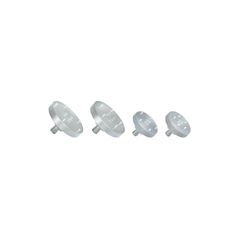 Set of 4 assorted steel dies for screw-on cases