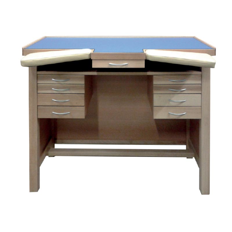 Watchmaker\\\'s bench with 8 drawers