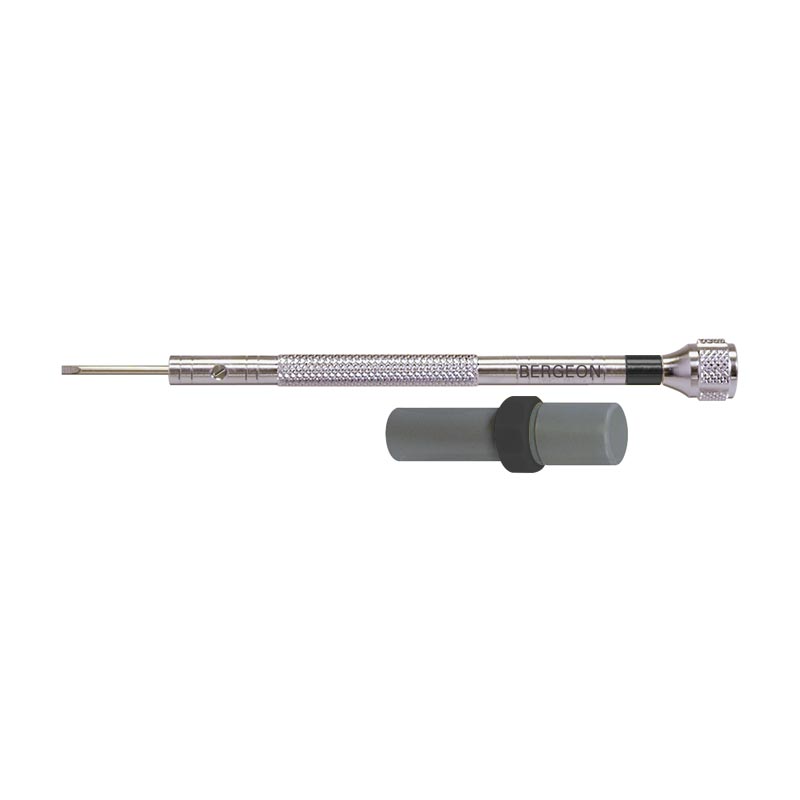 Premium quality individual Bergeon chrome plated brass watchmakers' screwdriver