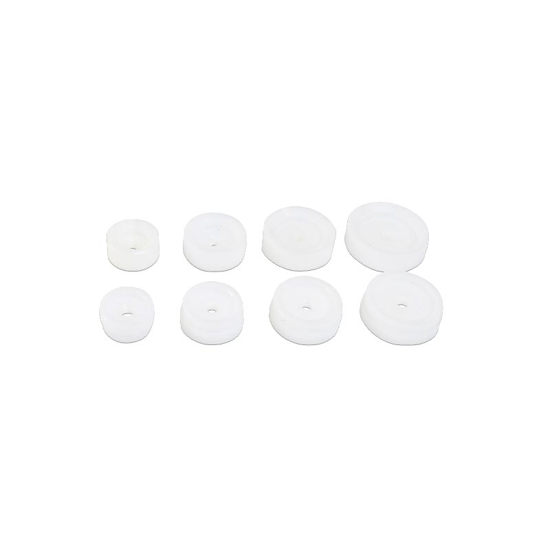 Set of 8 Delrin® dies for closing snap-on watch cases