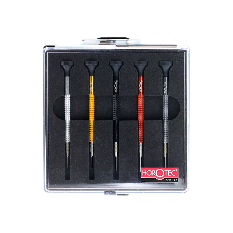 Set of 5 Horotec screwdrivers - ø 0.60 to 1.40mm