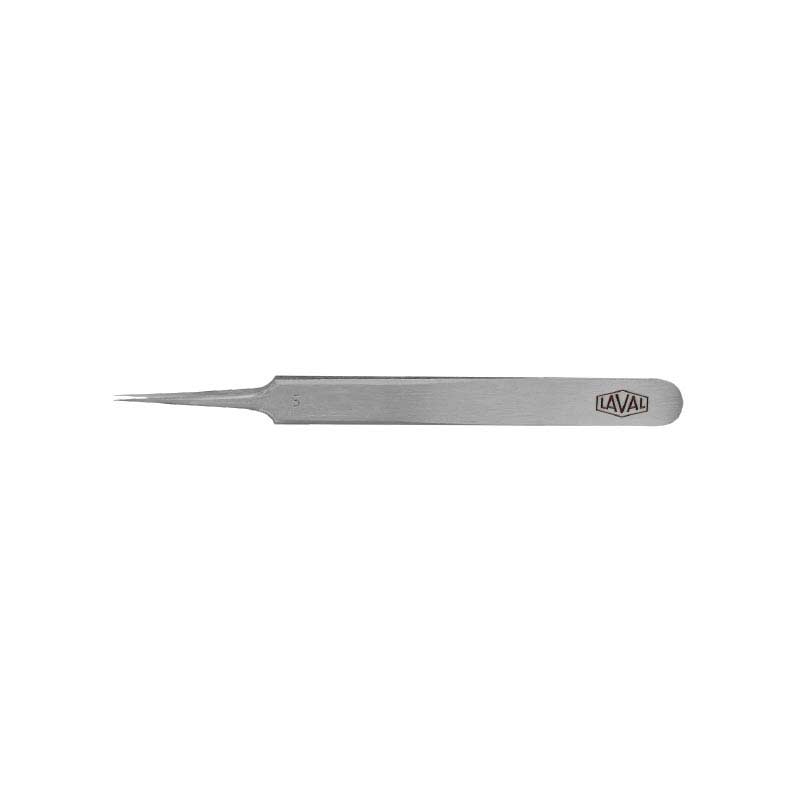 Stainless steel n°5 tweezers, fine needle tip for hair springs, 110 mm