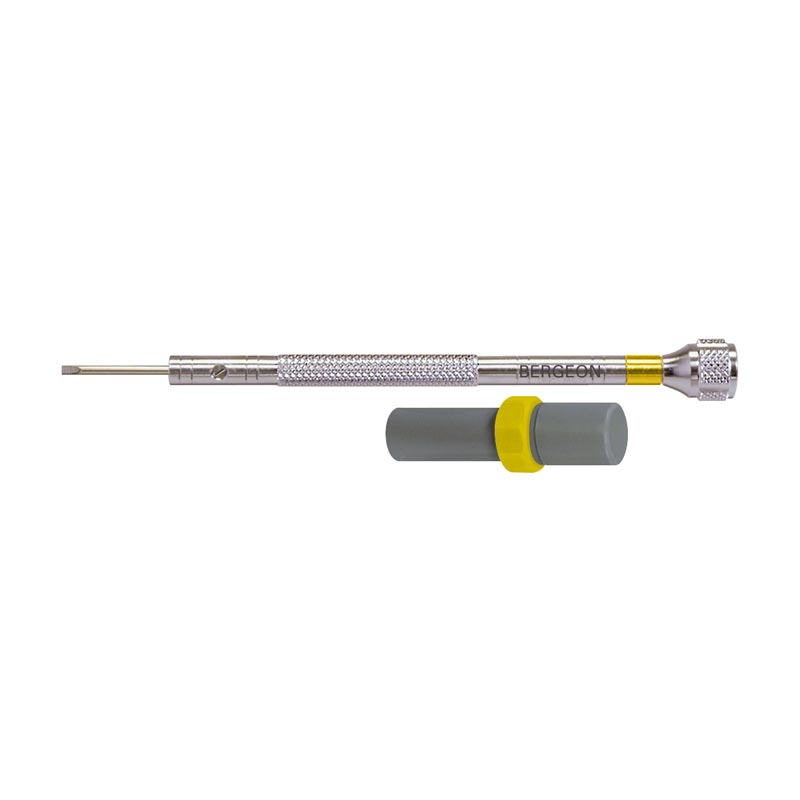 Premium quality individual Bergeon chrome plated brass watchmakers' screwdriver